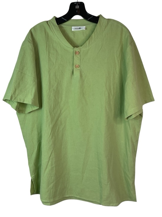 ChArmkpR Other - Casual Short-Sleeve Henley Polo in Lime Green by ChArmkpR XL